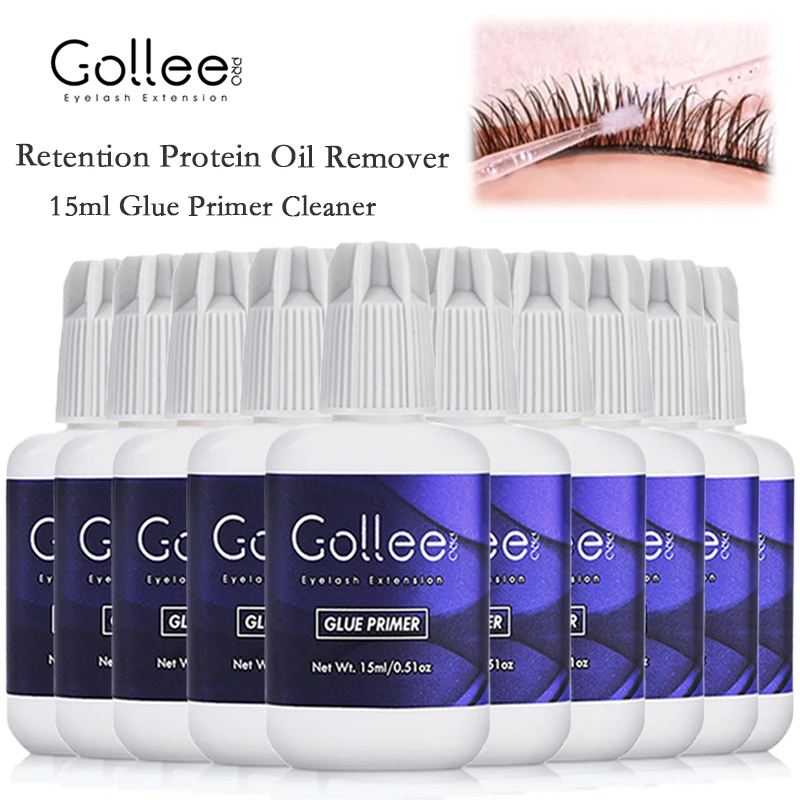 Wholesale 10pcs Lash Primer for Lash Extension Deep Clean 15ML Lash Extension Gel Remover 60s Fast Remover Clean Dust Protein