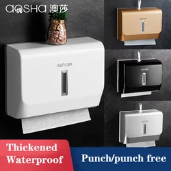 Bathroom Luxury Paper Towel Dispenser Tissue Dispenser High Quality ABS Tissue Box Wall Mounted Punch Free for Kitchen