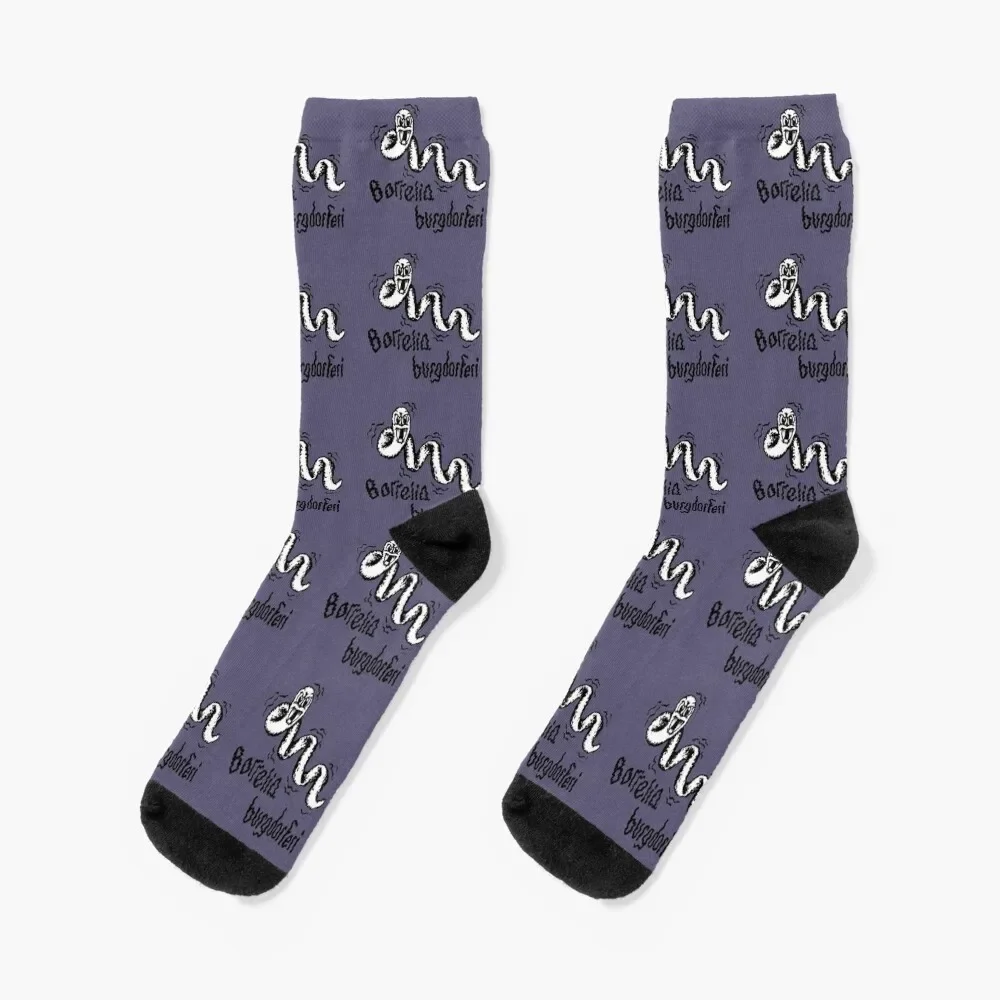 

Borrelia burgdorferi Socks men cotton high quality shoes colored winter gifts Designer Man Socks Women's