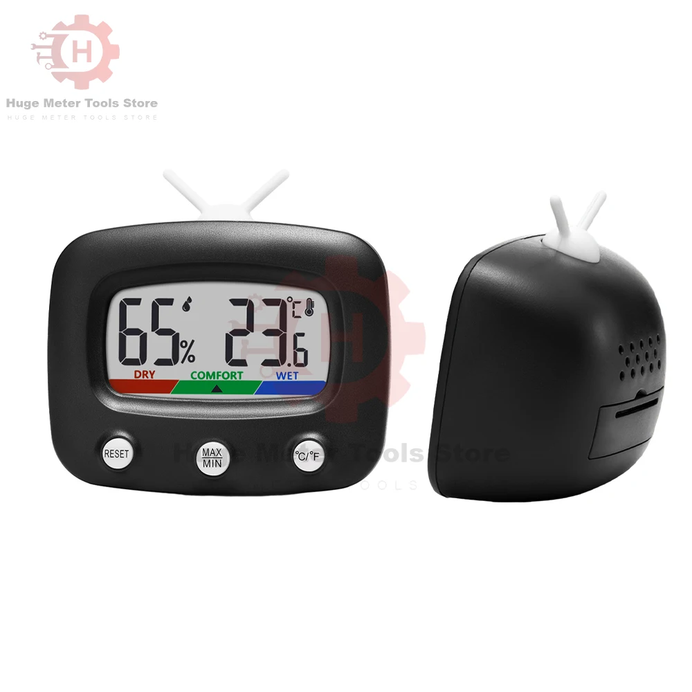 Mini LCD Digital Thermometer Hygrometer Innenraum Temperatur Luftfeuchtigkeit Meter Sensor Gauge Wetterstation Sensor