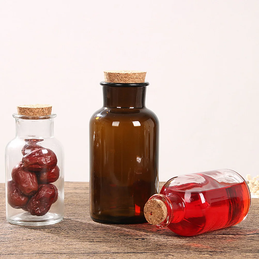 

2Pcs Large Mouth Glass Bottles Clear Simple Glass Jar DIY Decoration Message in Bottle Charm Experiment Supplies