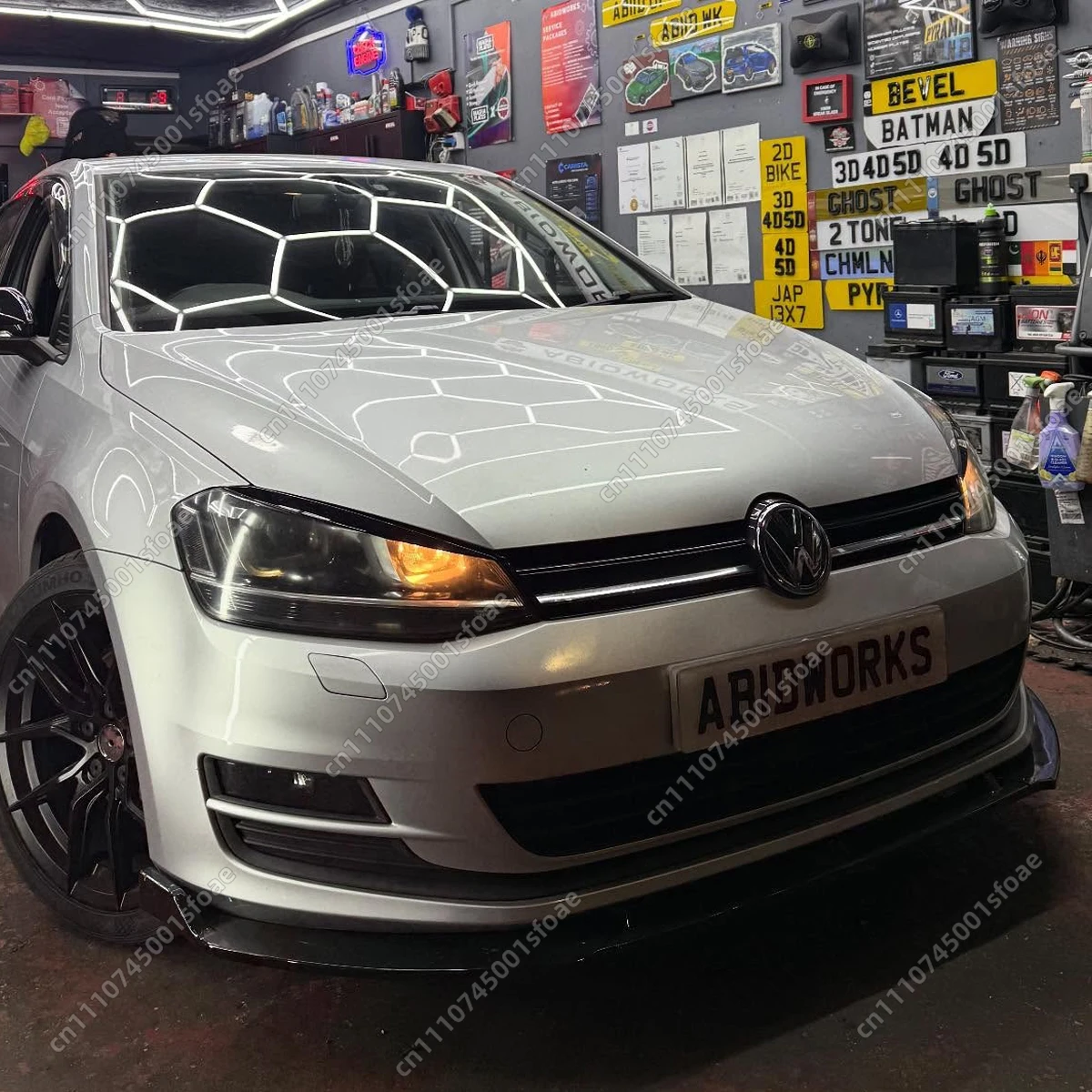 

Car Front Bumper Lip For Golf 7 7.5 For Golf MK7 MK7.5 Hatchback/Variant 2012-2019 Under Lips Diffuser Spoiler Black Auto Parts