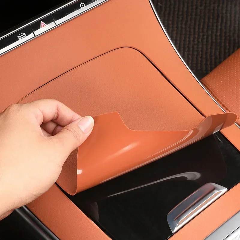For Mercedes Benz C GLC CLE Class W206 X254 Car Center Console Silicone Panel Cover Trim Frame Interior Modification Accessories