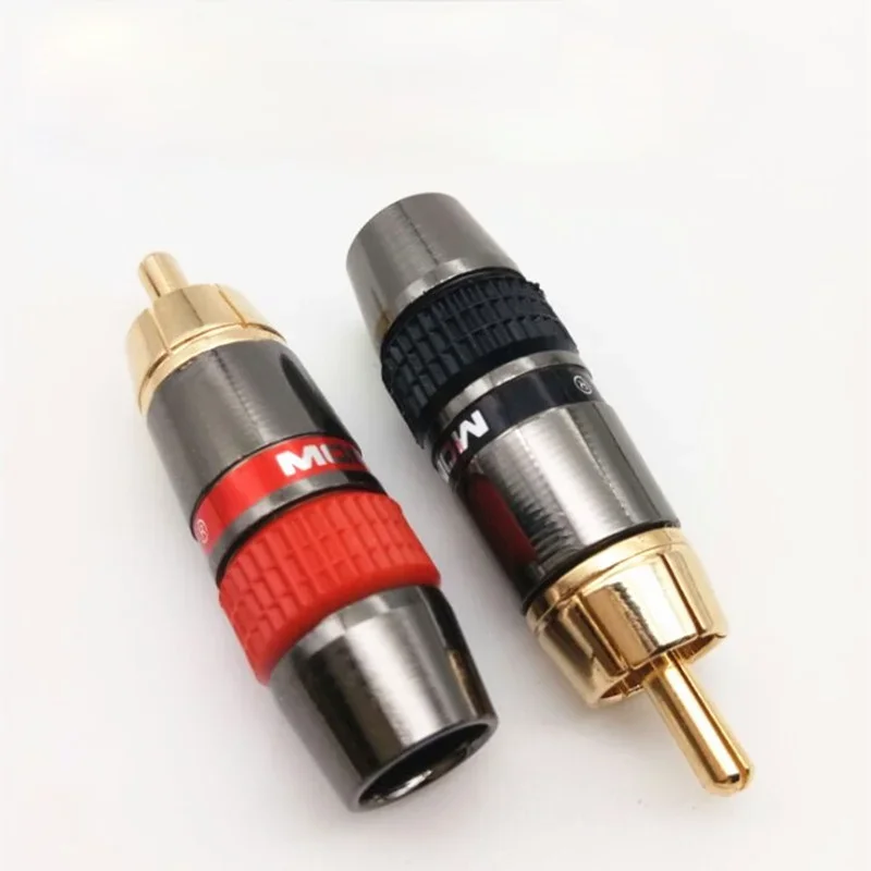 Rca Koorts Niveau Audiosignaalkabel Lotus Rca Plug-In Socket Koper Vergulde Rca Gelaste Verbinding