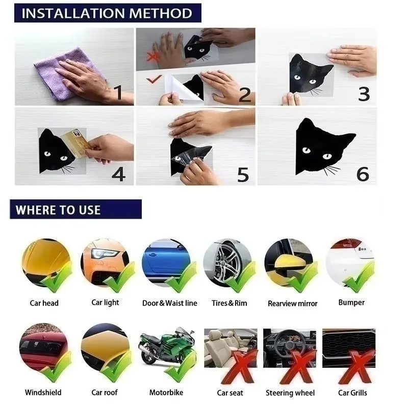 ملصق سيارة بدون حظر لوقوف السيارات مقاس 13 سم PVC KK #4