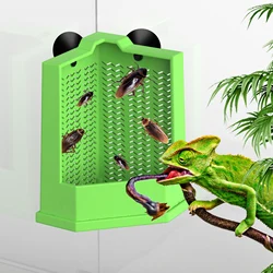 Cockroach Climbing Feeder, PP Material, Anti-escape Design, Suction Cups, Suitable for Lizards and Chameleons