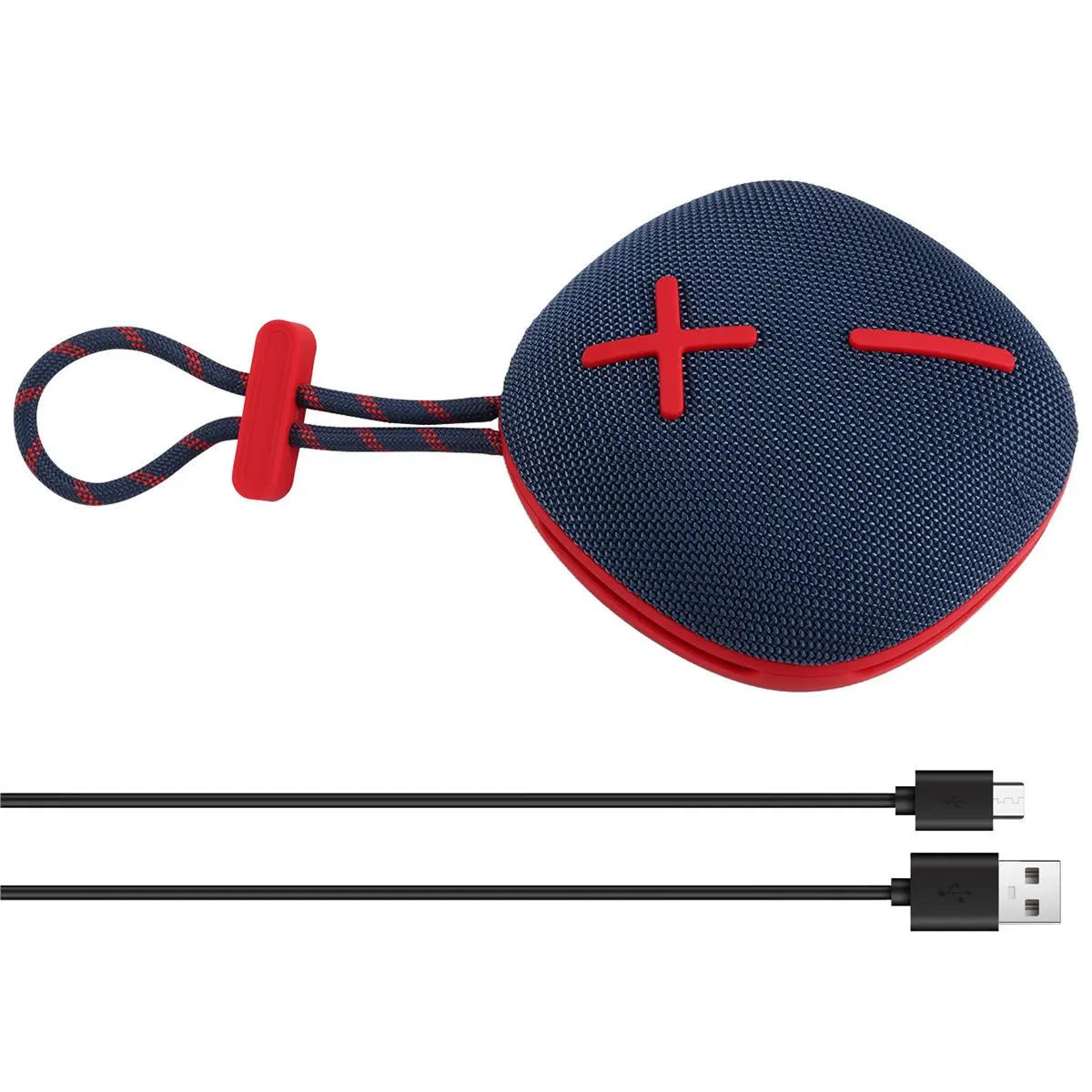 

*AA90P Новый Bluetooth-динамик с дополнительным басом, уличное портативное радио с картой, подарочный динамик синего цвета
