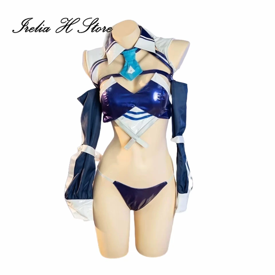 Irelia H Azur Lane USS Nueva Jersey Cosplay disfraz juego Nueva Jersey traje de carreras Sexy disfraz de Halloween Mujer