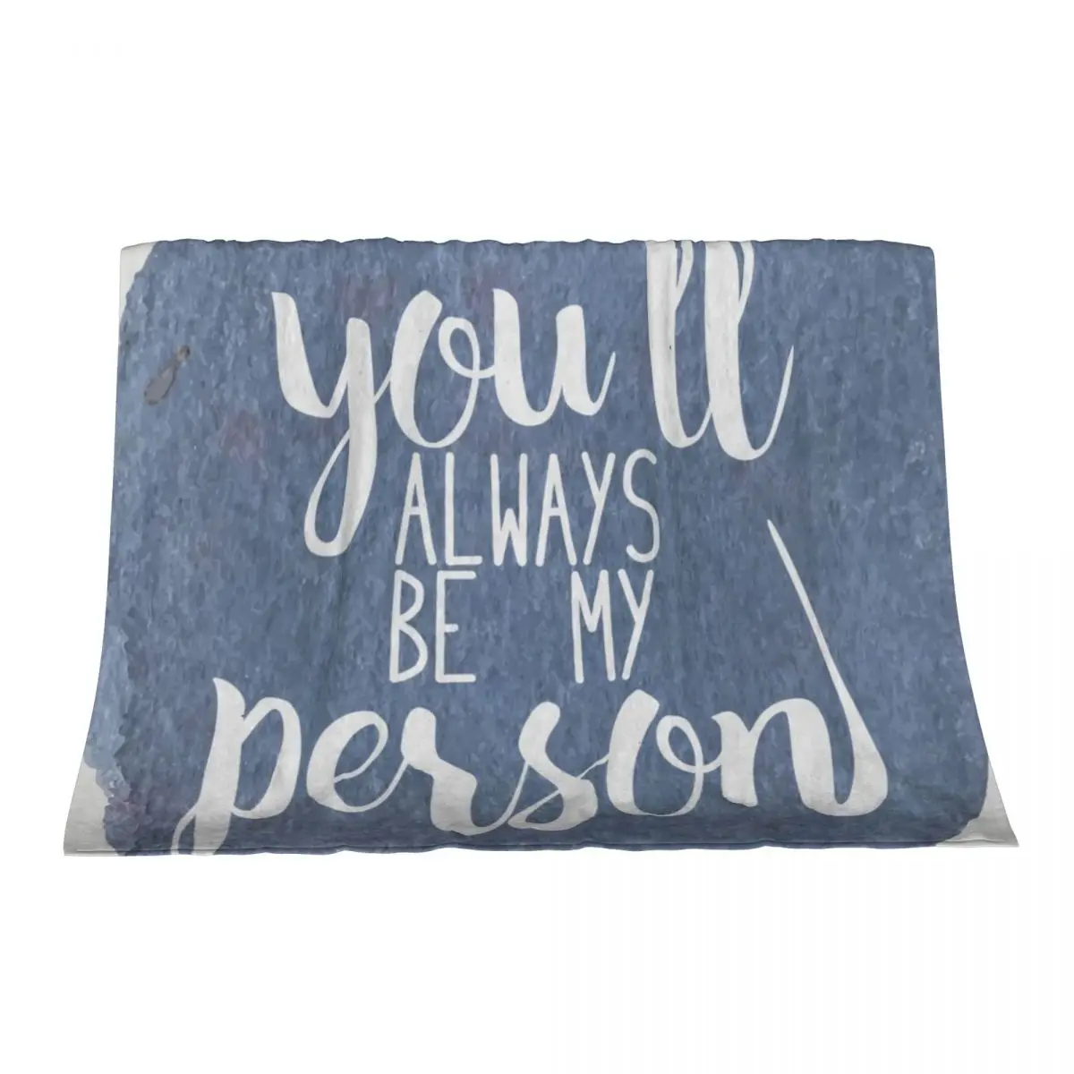 

You'll always be my person Throw Blanket Decorative Sofas Thins Plaid on the sofa Blankets
