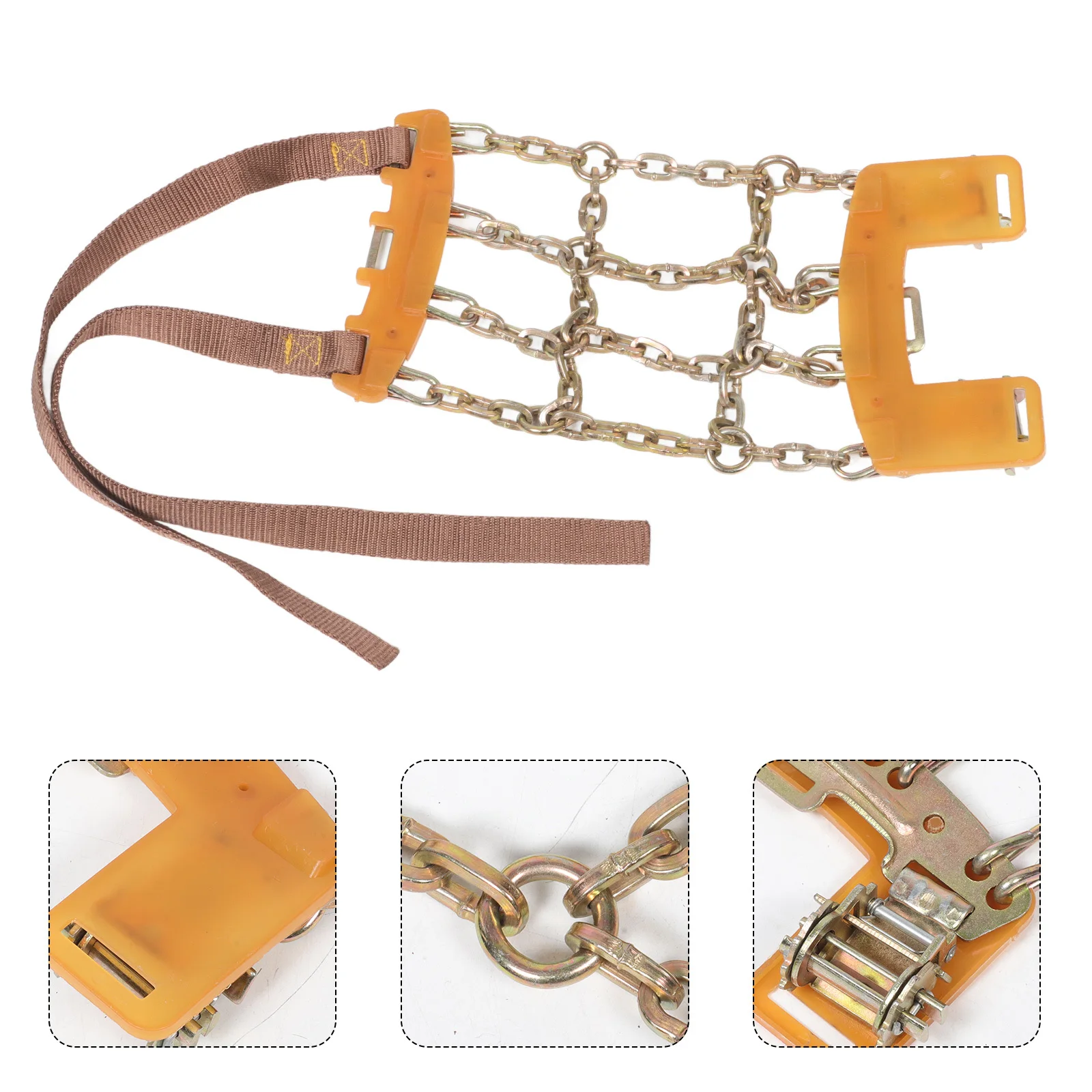 

Snow Chains Tire Chains Universal Car Suv Adjustable Anti-Skid Emergency Traction Mud Grip 165-205mm Tire Snow Socks