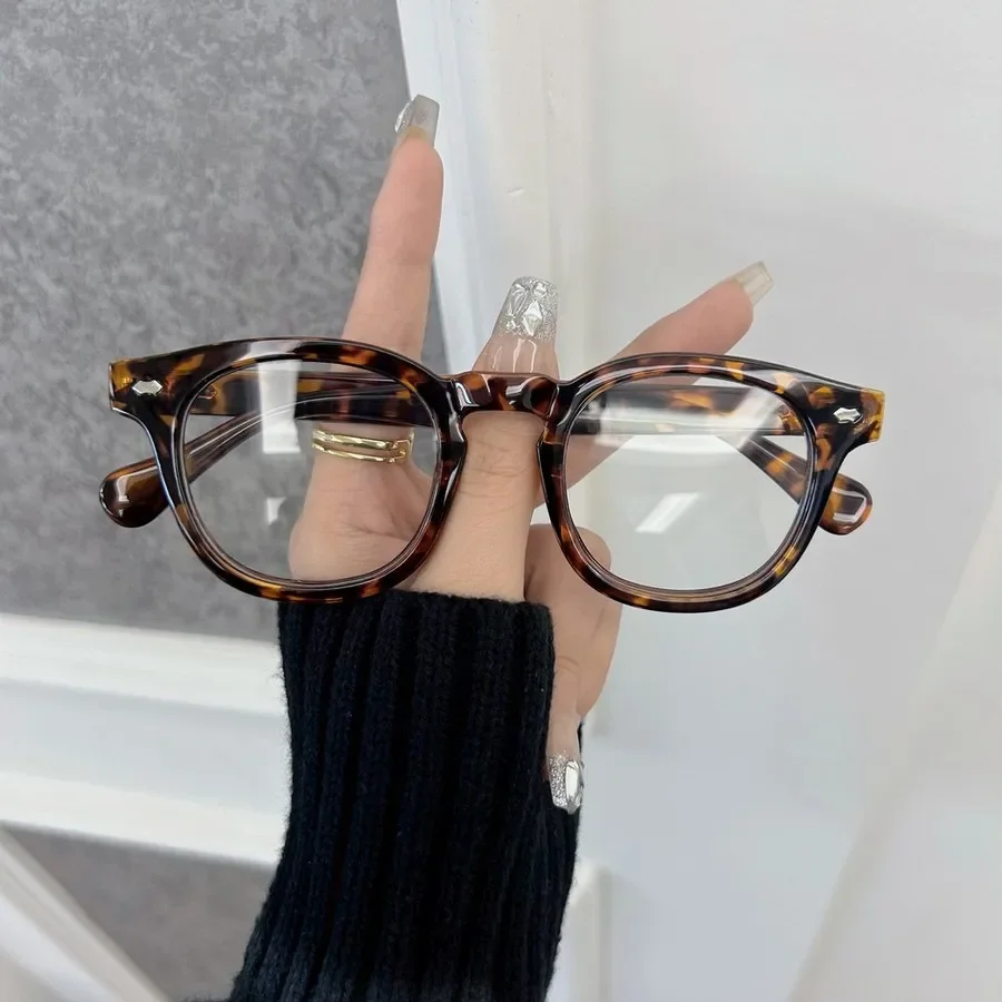 Elegant Transparent Lens Plain Eyeglasses Frame Male Female Brand Casual Round Glasses Men Women
