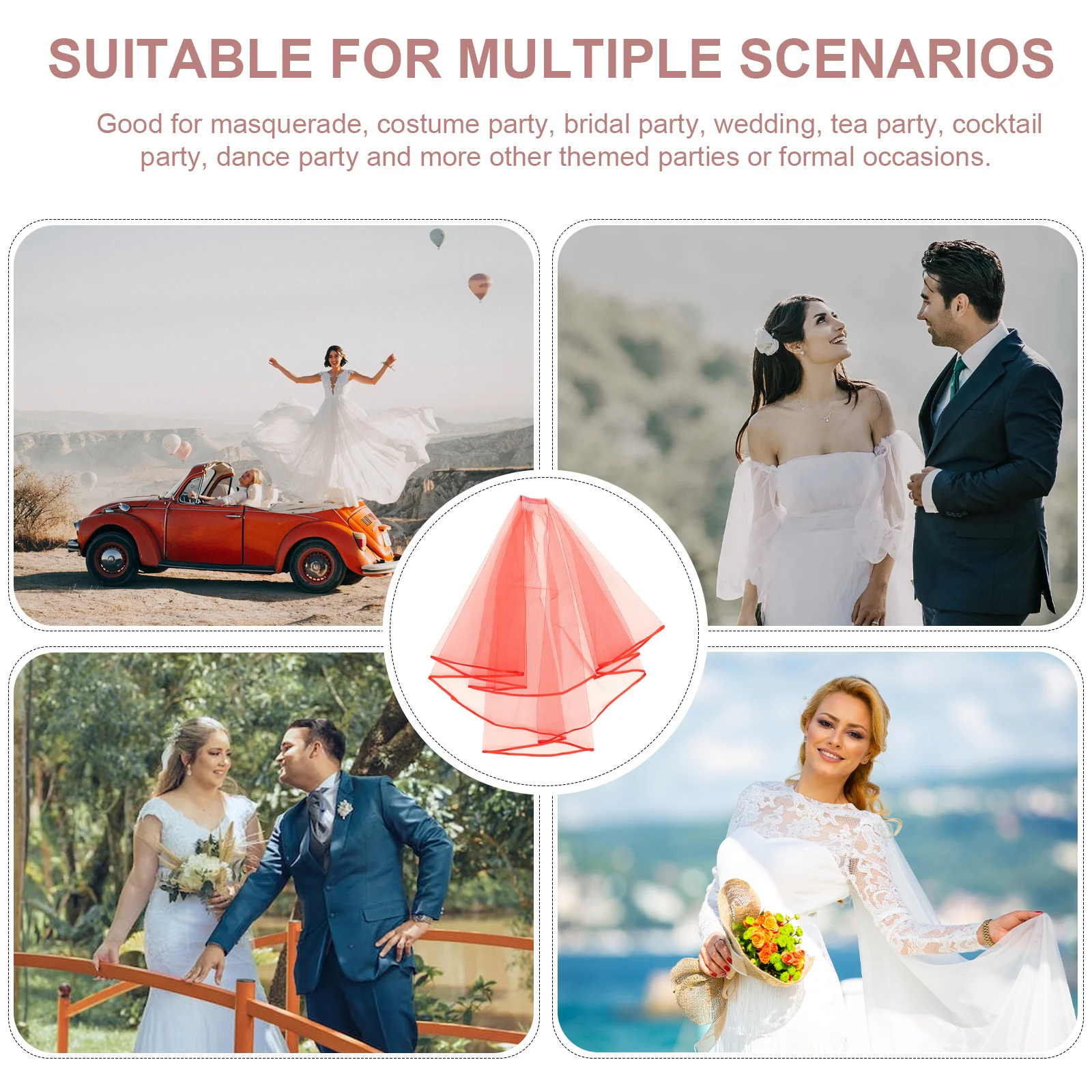 

Double Layer Veil Bachelorette Gifts For Bride Wedding Veil Black Short Style Bridal Party Photography Accessory Bachelorette