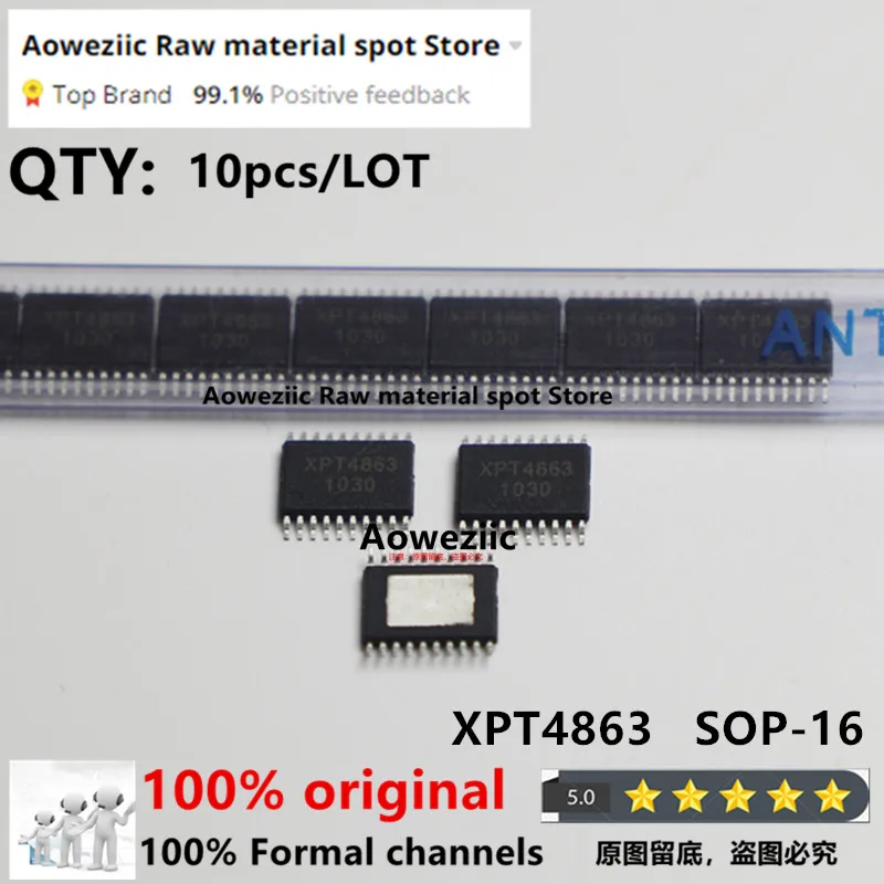 Aoweziic 100% جديد الأصلي XPT9910 SOP16 XPT9911 SOP-16 XPT4863 SOP-16 XPT4863 TSSOP-20 الصوت مكبر للصوت رقاقة