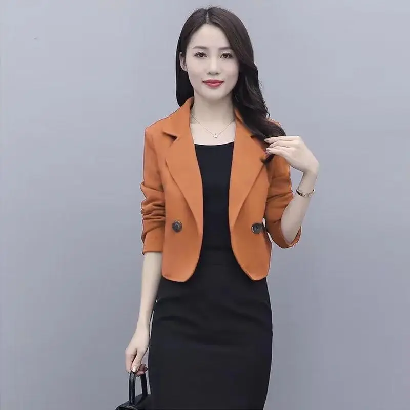 Short Suit 2024 New Autumn and Winter Models Coat Female Western Style Korean Version All-match Little Fellow Look Slimmer Tide