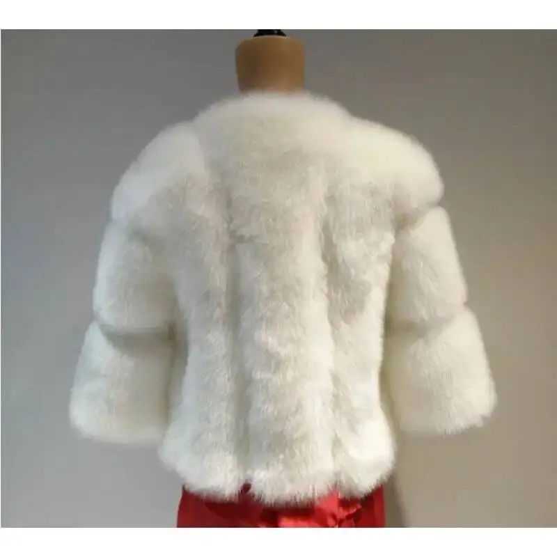 Winter Coat Women Clothing Patchwork Faux Fur Jacket Luxury Brand Cropped Jackets Streetwear Warm Thick Short Tops New