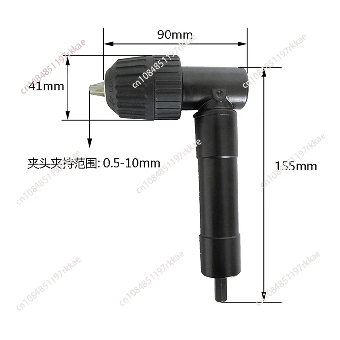 Electric drill right angle bending corner turner 10mm strong chuck copes with narrow space punching