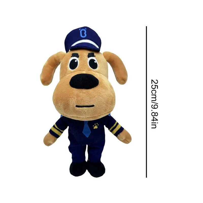 Peluche de perro Labrador del Sheriff para niños, muñeco de peluche suave, sargento de seguridad, muñeco de dibujos animados, regalos de cumpleaños y Navidad, 30cm