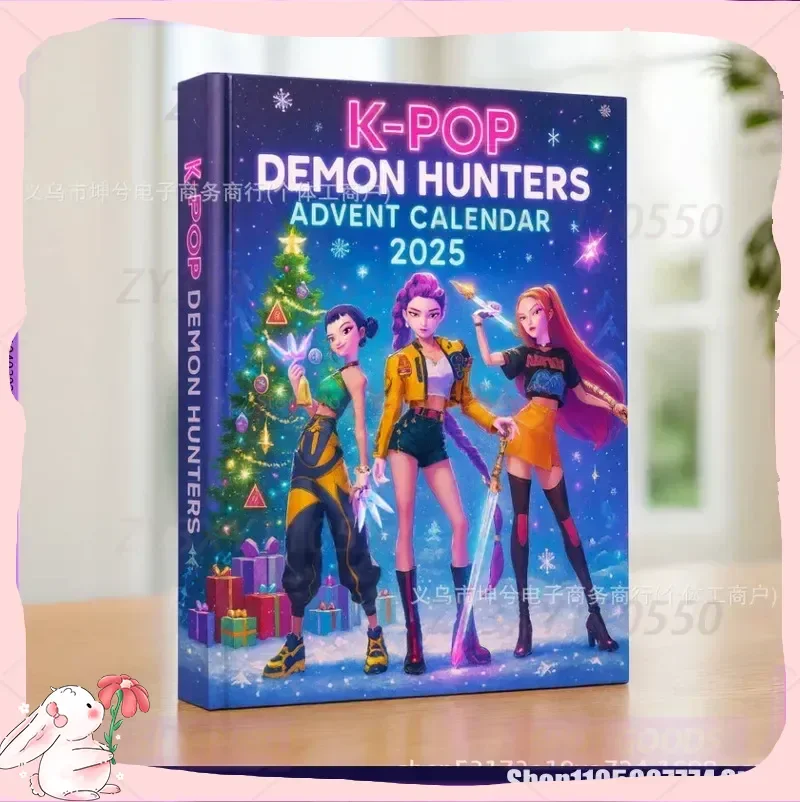 متوفر في المخزون Kpop عيد الميلاد شيطان الصيد 24 قطعة تقويم القدوم مفاجأة صندوق أعمى K البوب الدمى صناديق الهالوين الشكل الهدايا الاطفال اللعب #2