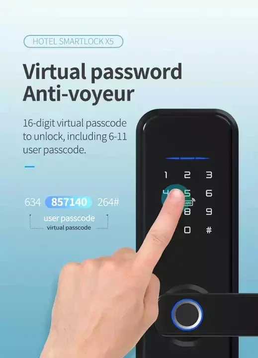 Digital Smart Lock com alça eletrônica, Trava De Segurança Digital, Tuya Smart Lock