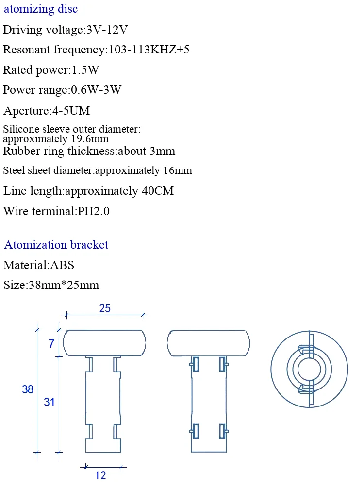 6-Sprüh-Luftbefeuchtermodul, Zerstäubungsplatte, integrierter Schaltkreis, elektronische DIY-Platine, 4-Sprüh-Wassernachfüllmodul – Detail 3