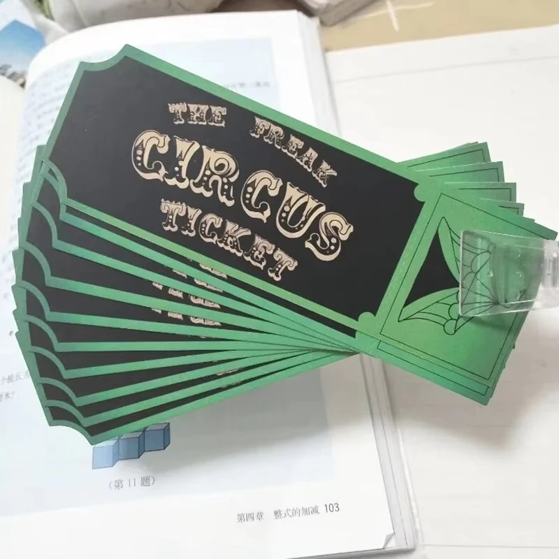Game The Freak Circus Cosplay Ticket Paper Card Role Play Carnival 10Pcs/Set Party Prop view 5