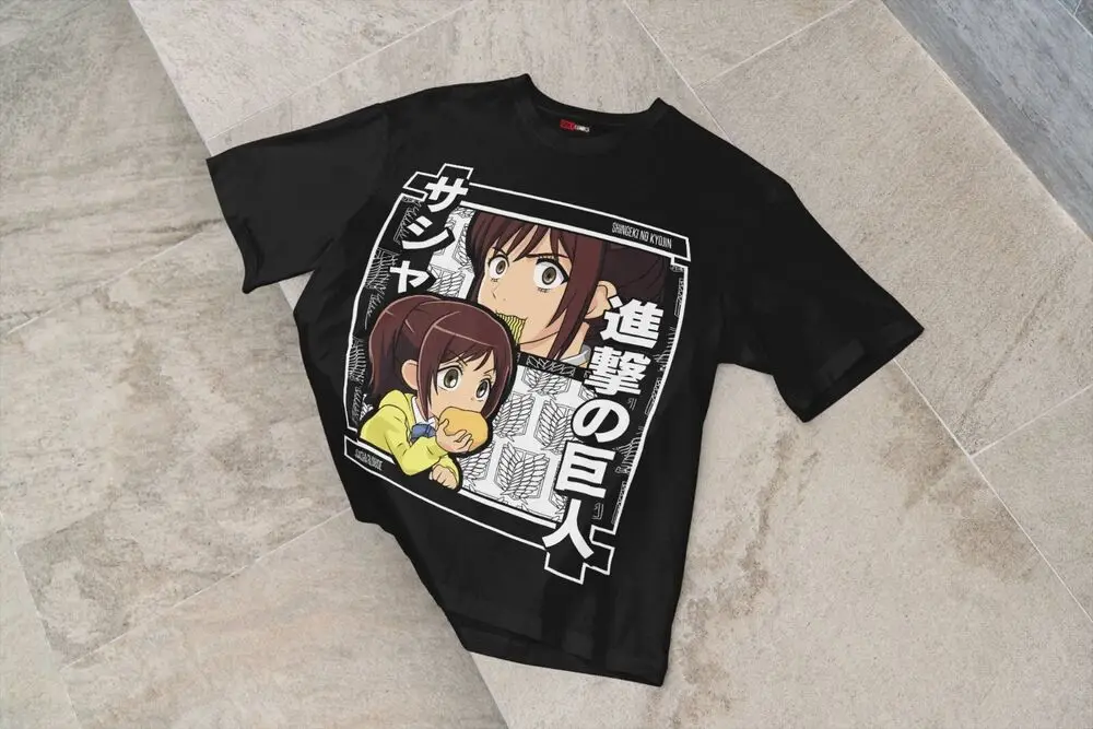 Anime Ataque aos Titãs Fã Vestuário Camisa, Blusa Sasha