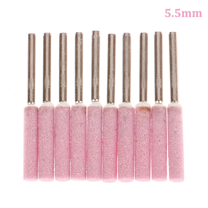 

10PCS Chainsaw Sharpener Grinding Stone File 4/4.8/5.5/6mm Chains Saw Sharpening Set Polishing Metals Chainsaw Sharpener Stones