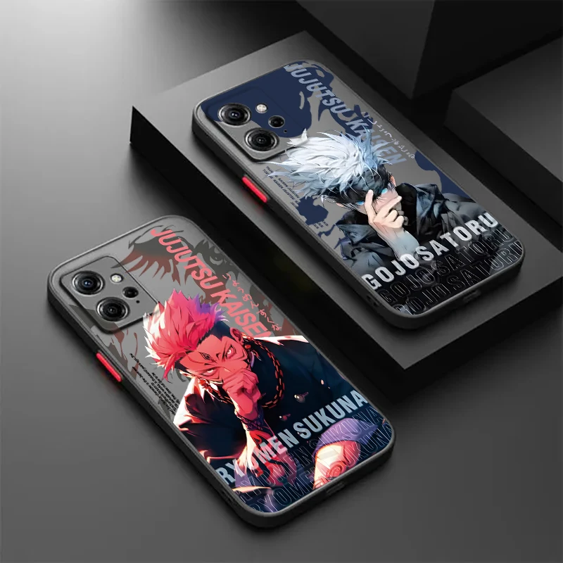 Jujutsu Kaisen Itadori Yuji Frosted Translucent For Redmi Note 13 12 12S 12T 11 11T 11E 10 10S 9 Pro Plus 5G Soft Phone Case