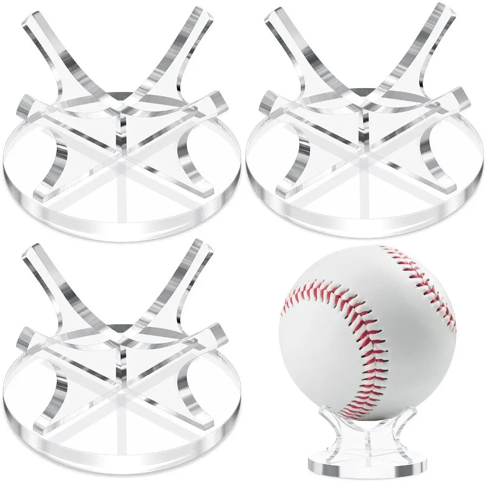 Acrylic Basketball Stand Display Small Balls Waterproof Baseball Display Rack Stable Stand Clear Golf Balls Holder Collection