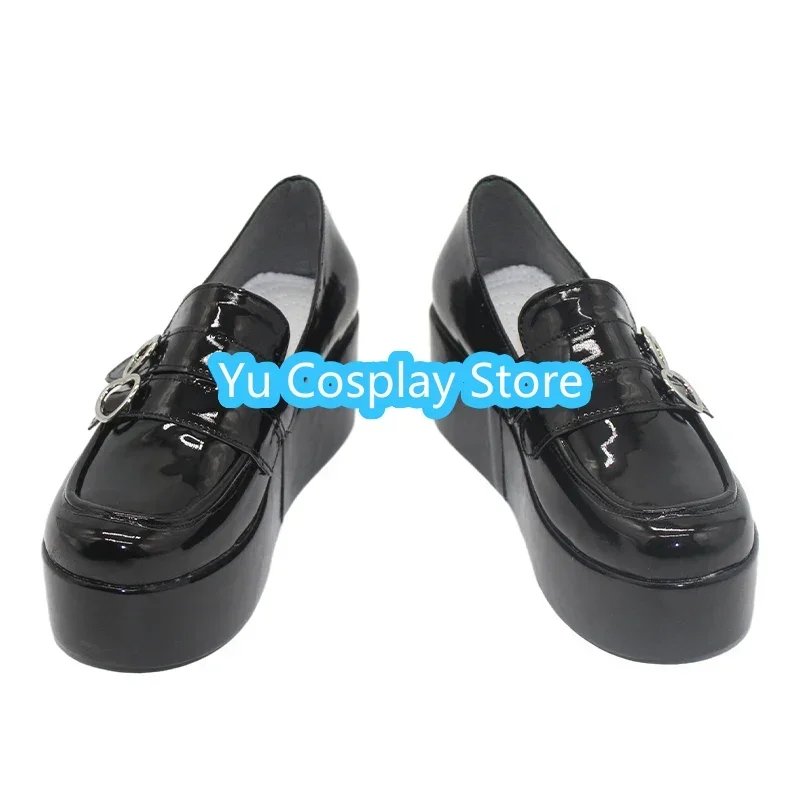 Sakamata Chloe Cosplay Shoes Vtuber Cosplay Prop PU Leather Shoes Halloween Boots Custom Made