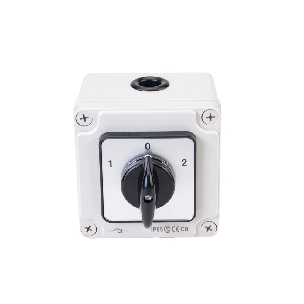 3 Position Changeover Switch with Protective Case 32A 660V AC440V DC Compatible IP65 Sealed Design SZW26 32/D303.3EF