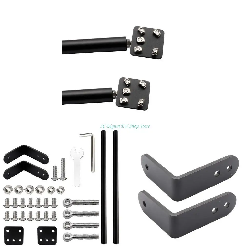 

E74D Upgrade Printer Parts Supporting Pull Rod Aluminum Alloy Tie Rod Set for 3D Ender-3/Ender-3S/Ender-3