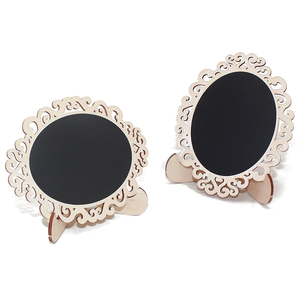 20 قطعة علامات السبورة الخشبية الصغيرة لحفلات الزفاف والمطبخ والمكتب ديكور شكل زهرة مجوفة قابلة لإعادة الاستخدام وخفيفة الوزن