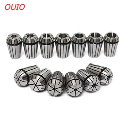 OUIO-Juego de pinzas de resorte de alta precisión para máquina de grabado CNC, herramienta de torno, ER11 ER16 ER20 1/4MM 6,35 MM 1/8MM 3.175MM 0.008