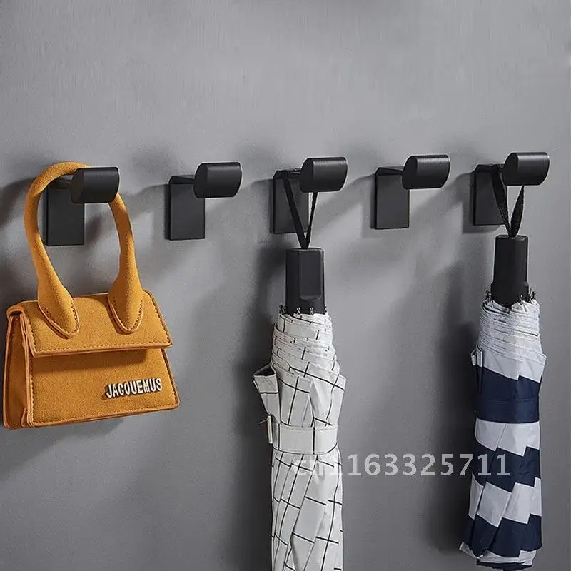 

Черный крючок для пальто, Космический алюминиевый настенный крючок, настенный крючок для полотенец для отеля, водонепроницаемое оборудование для ванной комнаты