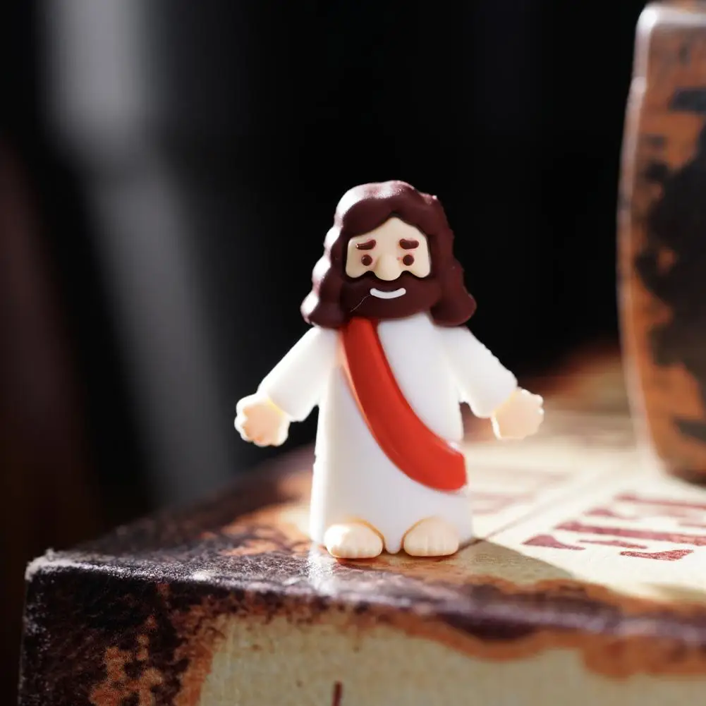 1 قطعة تمثال يسوع الصغير عيد الفصح الديكور يسوع اللعب الشكل المسيح المخلص الديني يسوع دمية عيد الفصح لوازم لعبة المنزل