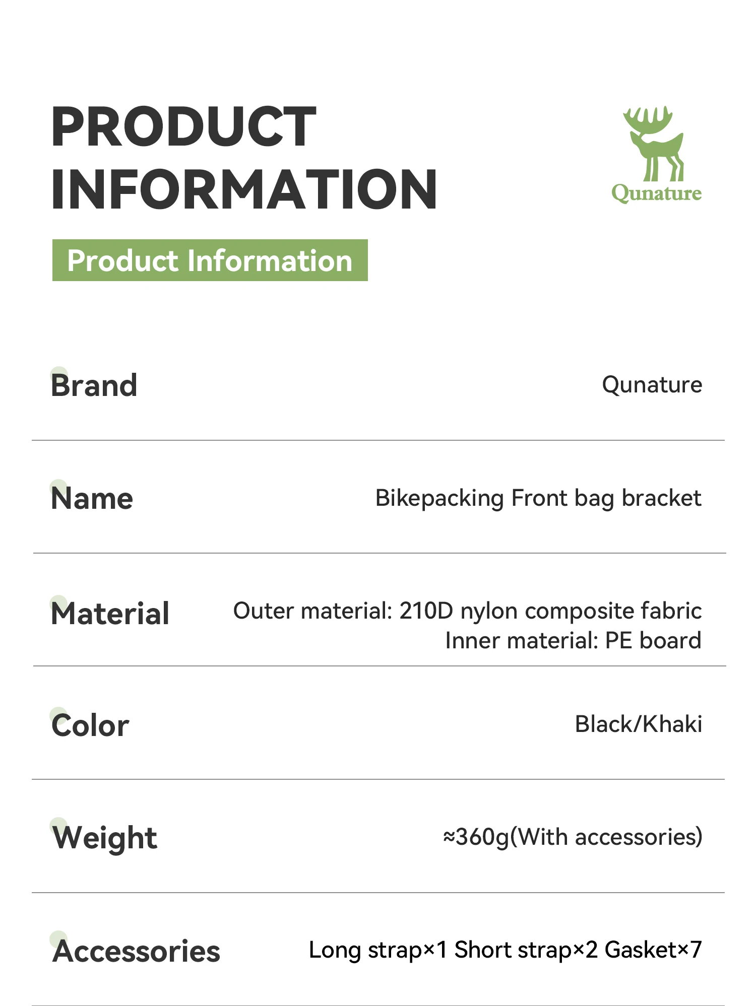 Qunature 2 Teile/satz Fahrrad Tasche Träger Lenker Rack Radfahren RB MTB Wasserdichte Touring Bike Kompression Fahrrad Rack Tasche Radfahren – Detail 2