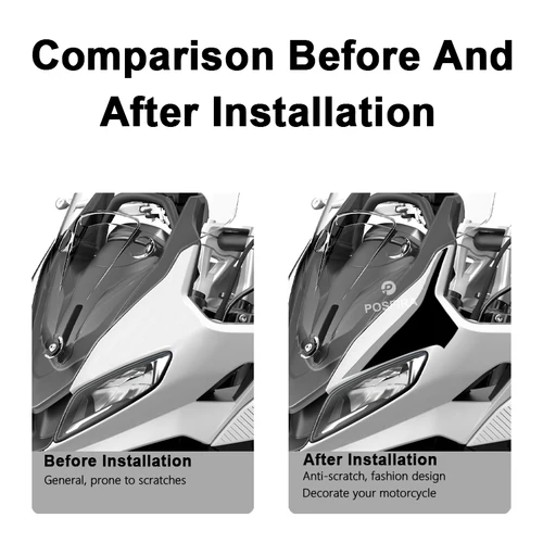 Imagen 2 del producto POSFIRA-pegatina de carenado delantero de motocicleta, calcomanías de vinilo para parabrisas para Triumph Tiger Sport 660 2025 2024 2023 2022, accesorios