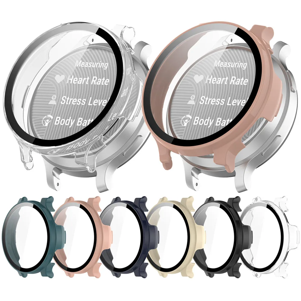 Case Cover and Tempered Glass Screen Protector For Garmin Lily2 Active Frame High Quality PC Slim Protective Accessories