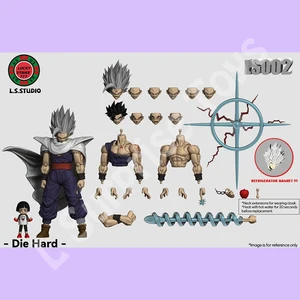 LS L. S. Studio Sosok Dragon Ball Son Gohan Dragon Ball Super: Tokoh Aksi Anime Binatang Pahlawan Super Gohan Model Mainan Anak-anak Hadiah 10 angka gohan beast penjualan terbaik - №