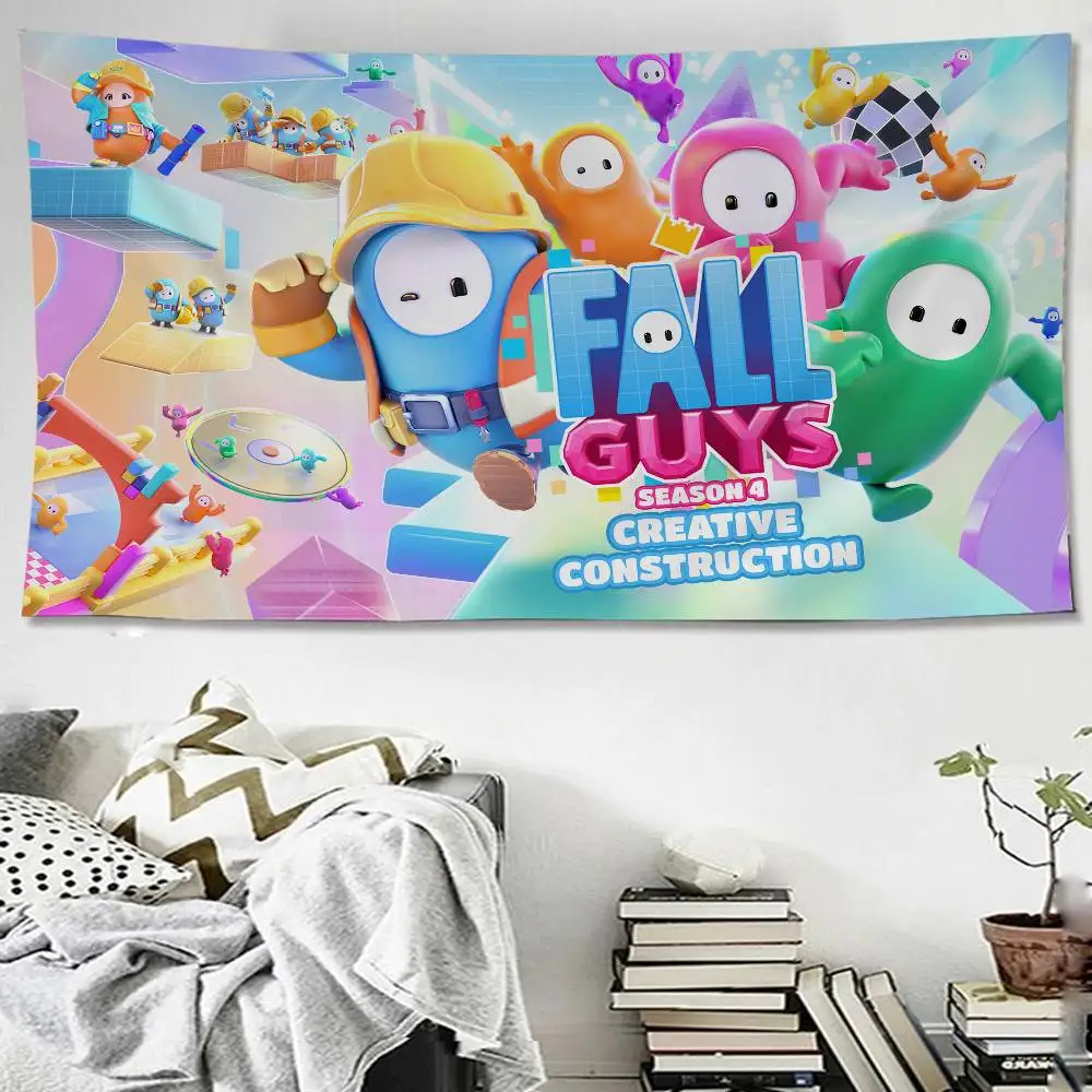 F-Fall Game G-Guys Cartoon Tapestry Art Science Fiction Room Home Decor Wall Hanging Home Decor