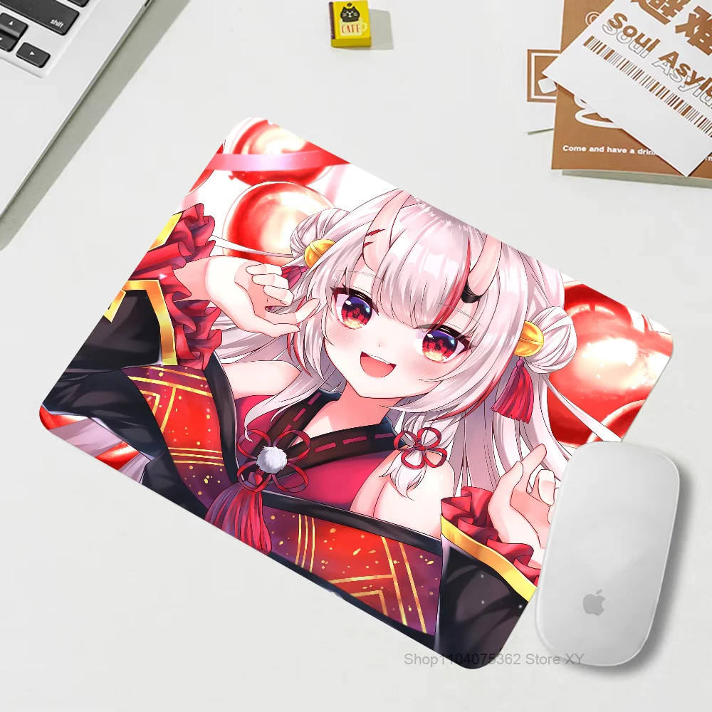 Game Anime Hololive Vtube Nakiri Ayame Mousepad Small LockEdge Mouse Pad For Gamers Computer Desk Pad Rectangular Anti-slip