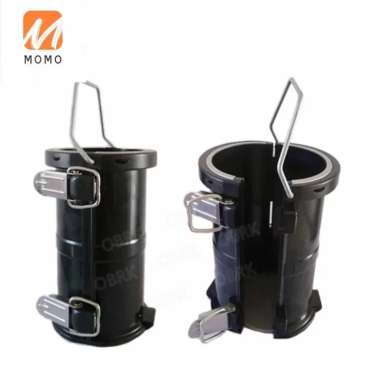 SWY Black Detachable Cylinder Concrete Test Mould With Base/Plastic Concrete Cube Mould