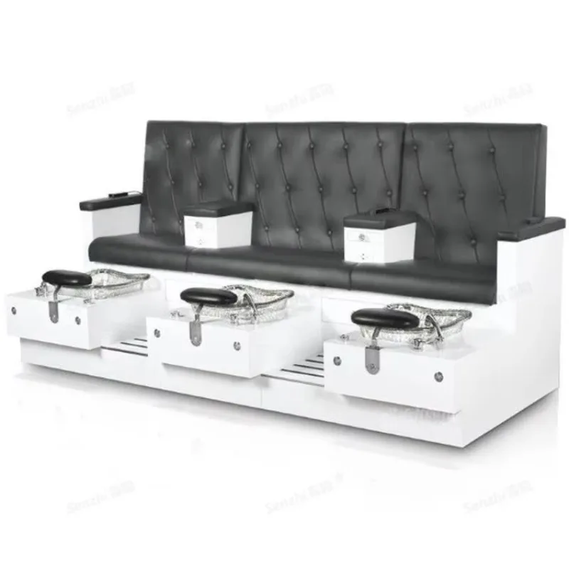 

Club Special Pedicure Chair Manufacturers Wholesale Color LOGO Can Be Customized Triple Pedicure Chair Bench