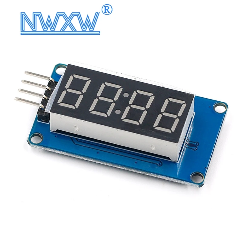 Модуль-светодиодного-дисплея-tm1637-для-arduino-7-сегментов-4-бита-036-дюйма-часы-с-красным-анодом-цифровая-трубка-четыре-платы-последовательного-драйвера