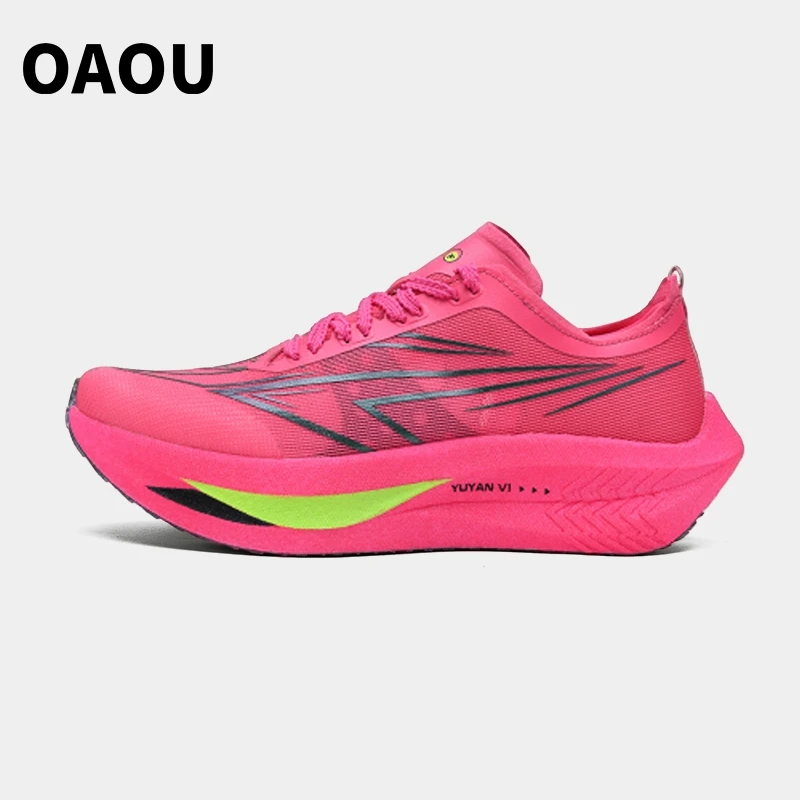 

OAOU Quick Flash 1.0 Full Palm Nylon Carbon Plate Marathon Running Shoes Anti slip Fitness Racing Rebound Sports Shoes for Men