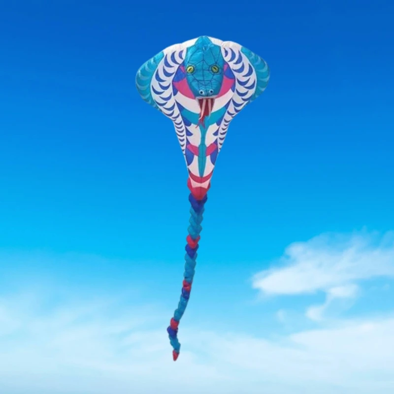 Free Shipping 20m Large kites flying snake kites pendant nylon kites show kites Children outdoor games colorful flying kites koi