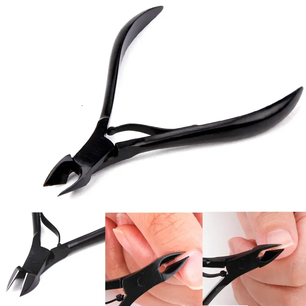 

1 шт. Ножницы для кутикулы из нержавеющей стали, кусачки для маникюра и педикюра, инструмент для удаления омертвевшей кожи, золотистая ручка, художественный инструмент