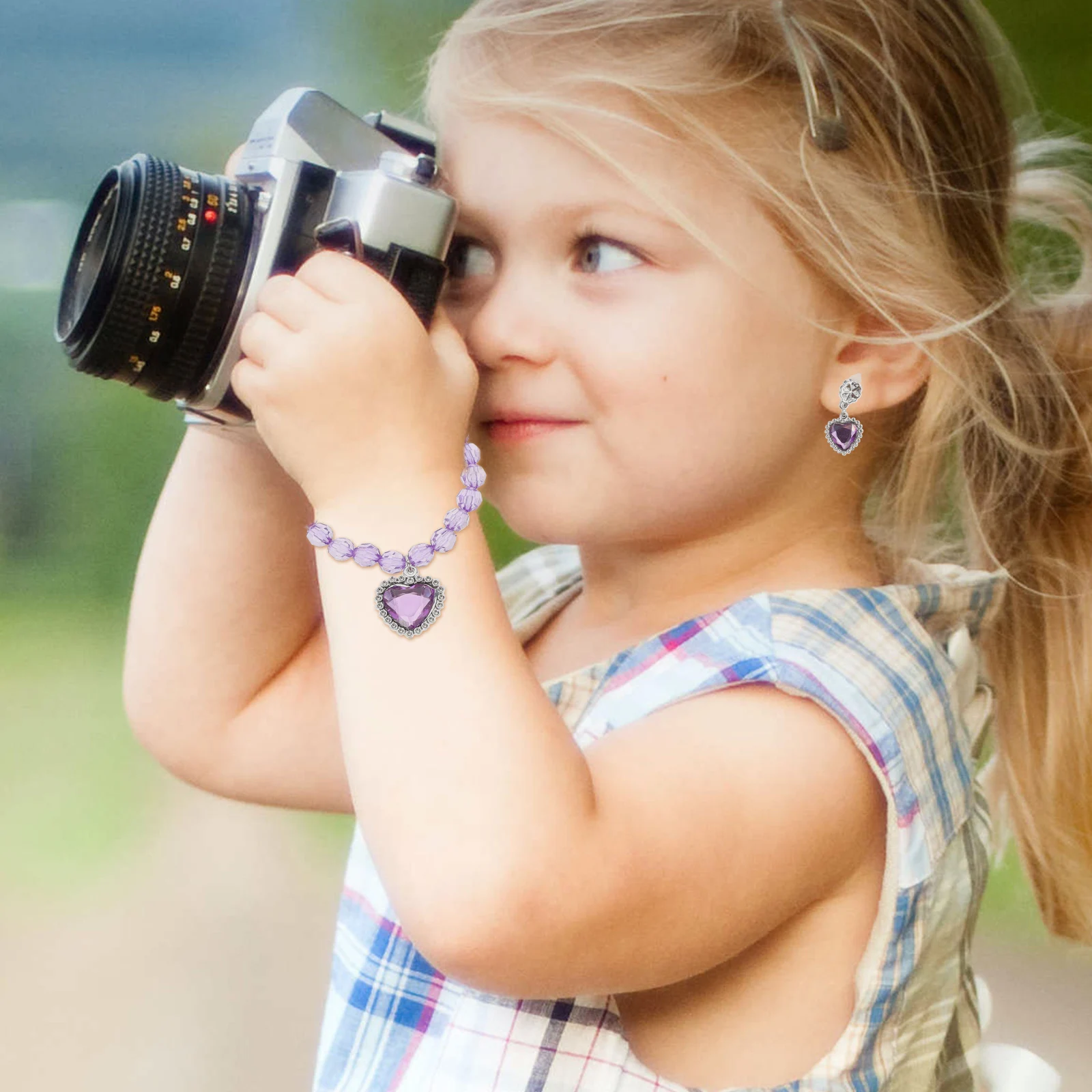 

Girls Jewelry Set Dress up Jewellery for Little Accessories Bracelets Necklace Kids