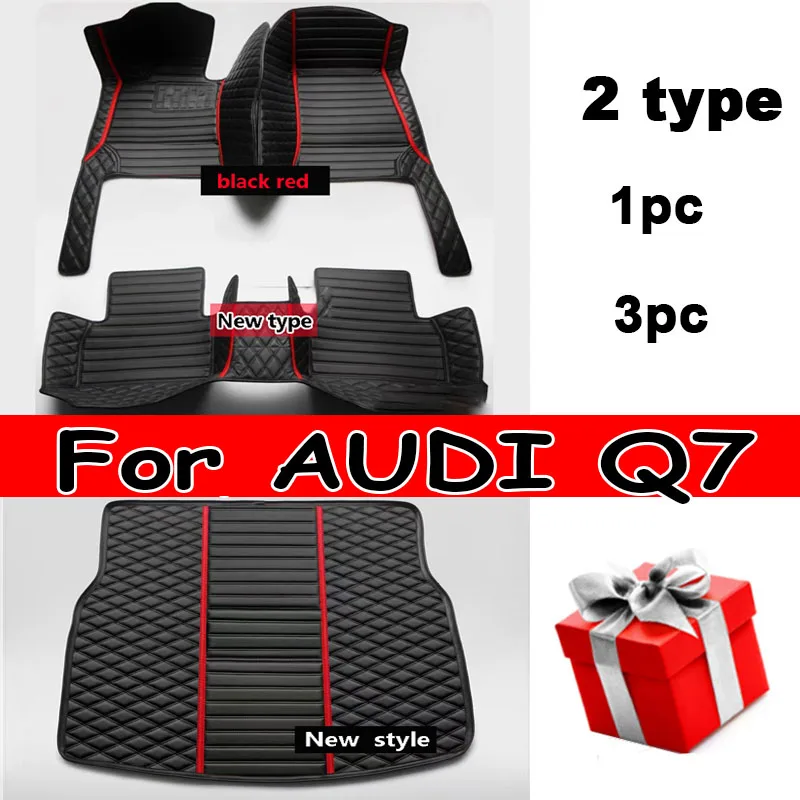 

Car floor mats for AUDI Q7 (Seven seats) 2016 2017 2018 2019 Custom auto foot Pads automobile carpet cover